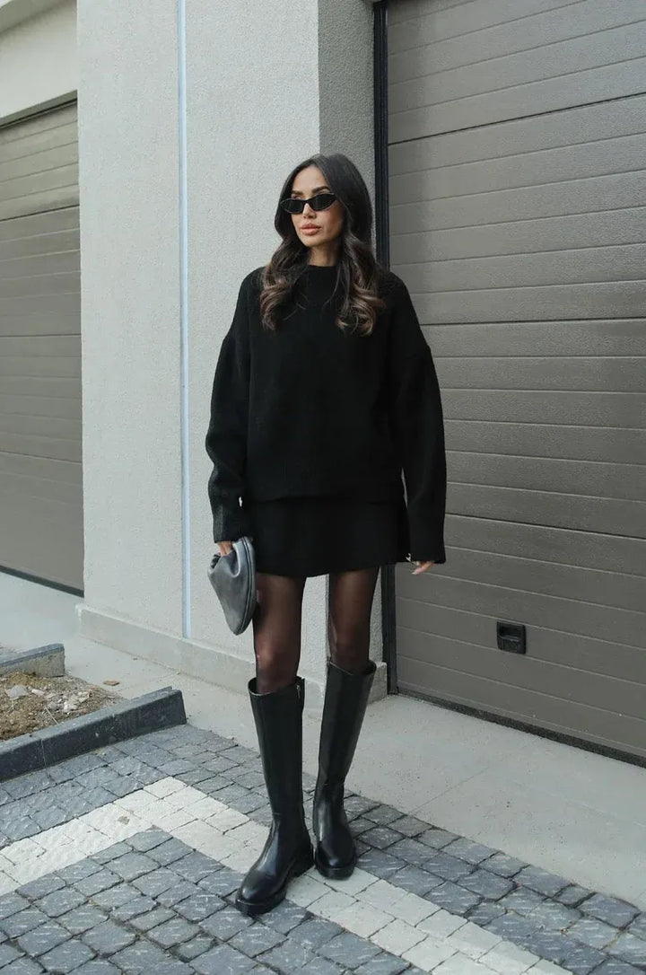Helena - Ensemble Tricot (Haut + Jupe)