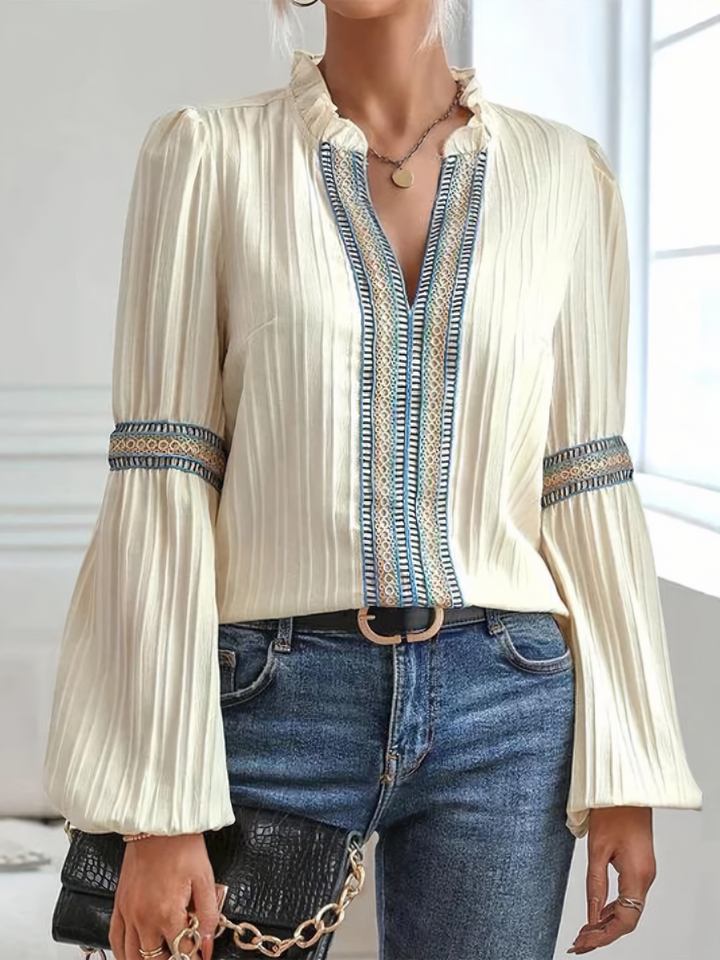 Valerie™ - Blouse Épatante à Col en V