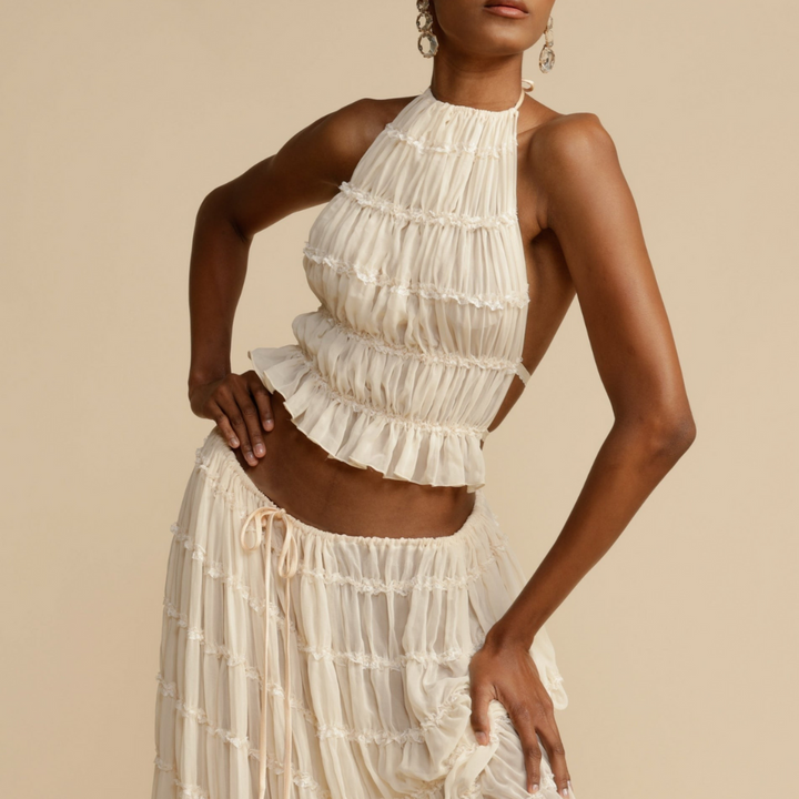 Willow | Ensemble Haut Halter et Jupe