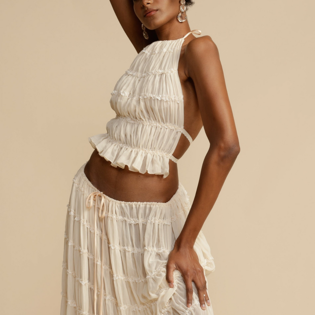 Willow | Ensemble Haut Halter et Jupe
