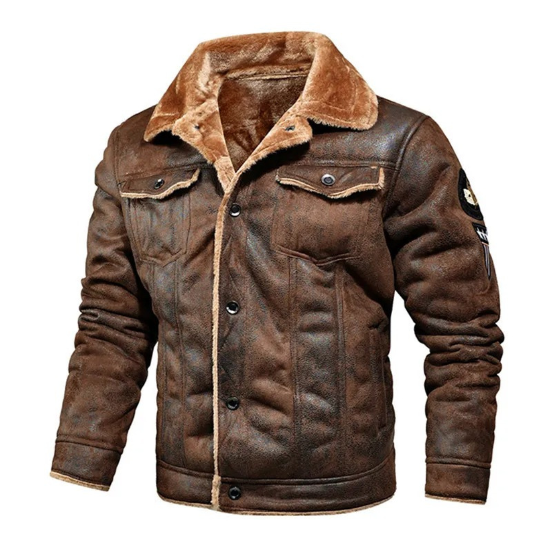 Jesper™ | Veste en cuir chaude