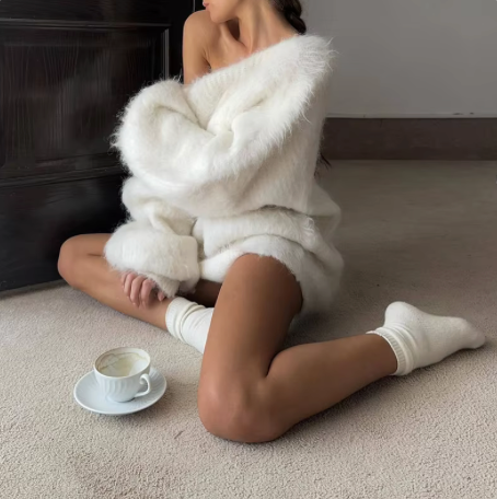 Esme | Pull oversize duveteux