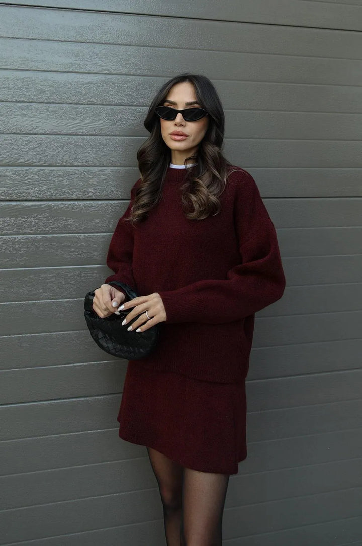 Helena - Ensemble Tricot (Haut + Jupe)