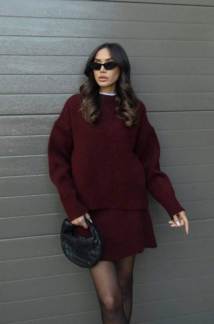 Helena - Ensemble Tricot (Haut + Jupe)