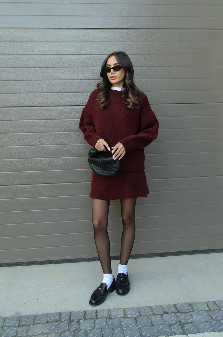 Helena - Ensemble Tricot (Haut + Jupe)