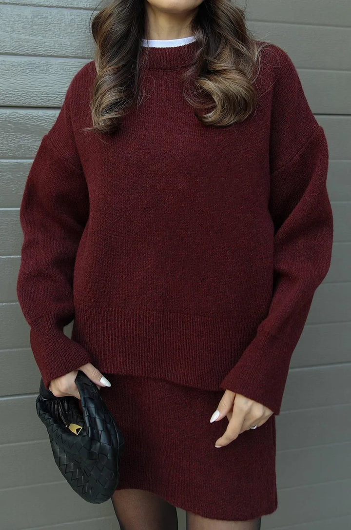 Helena - Ensemble Tricot (Haut + Jupe)