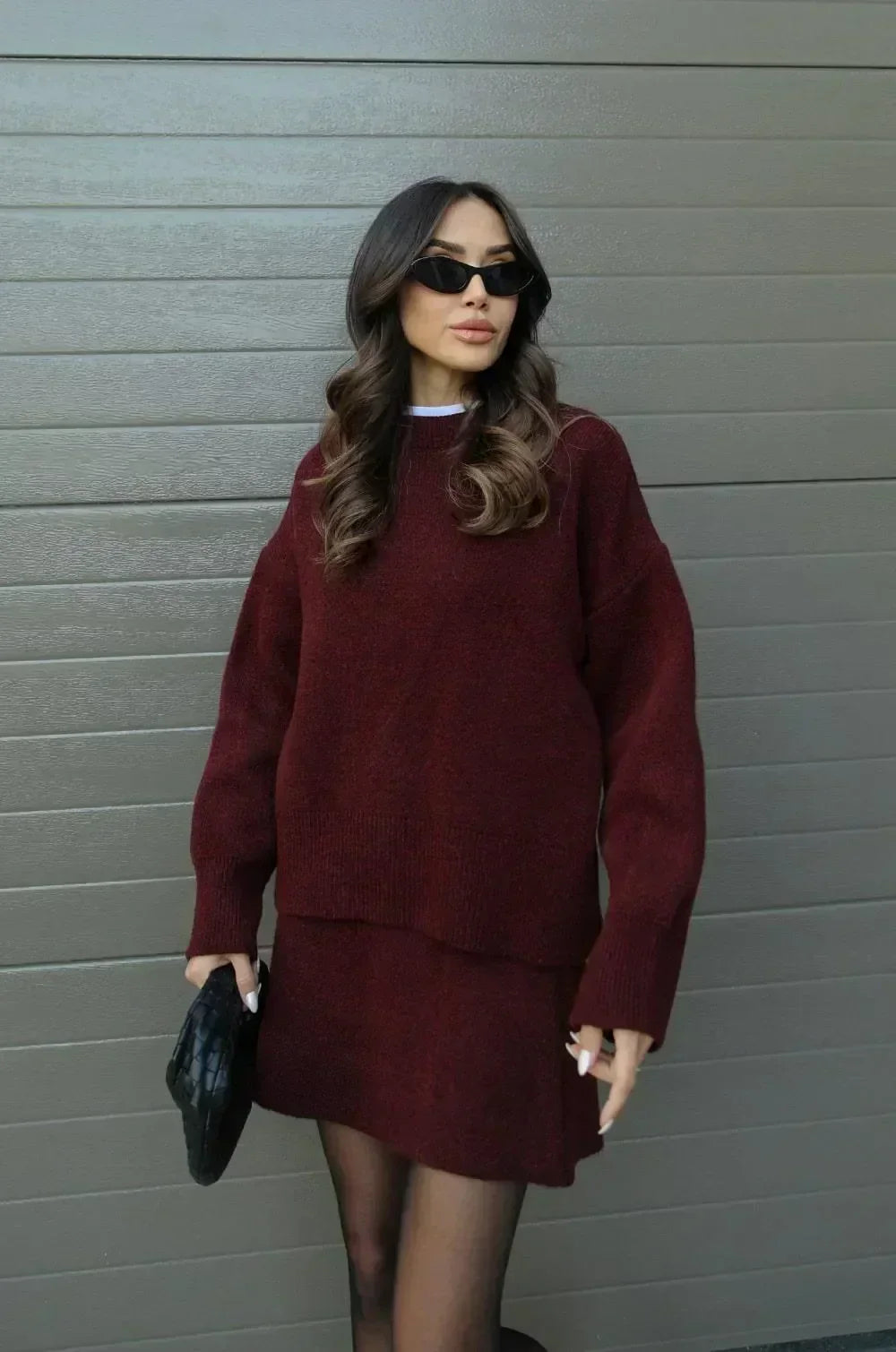 Helena - Ensemble Tricot (Haut + Jupe)