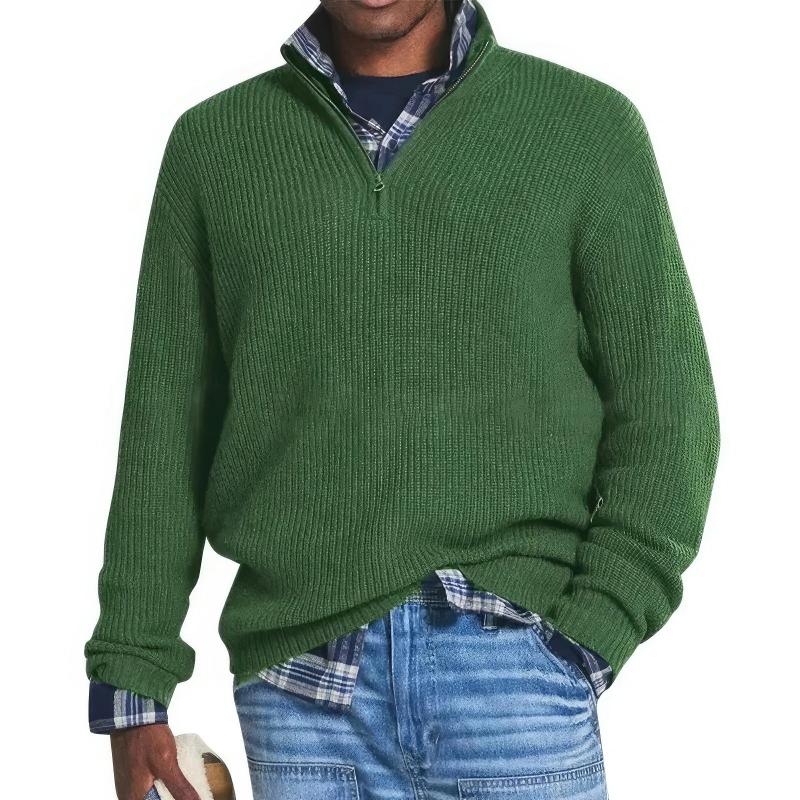 CLAUDE - PULL TRICOTÉ ZIPPÉ POUR HOMMES