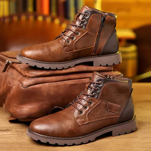 Jethro | Chaussures à lacets en cuir robuste