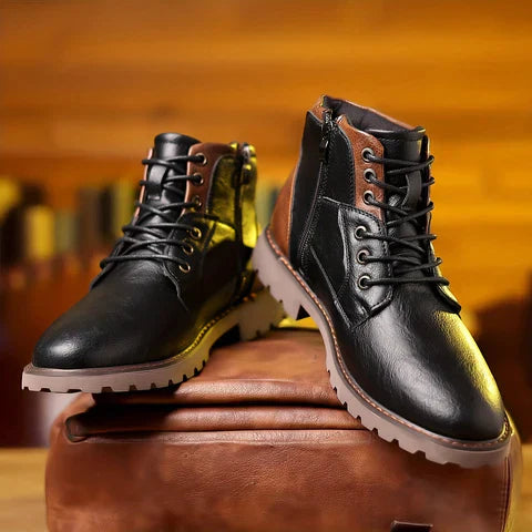 Jethro | Chaussures à lacets en cuir robuste