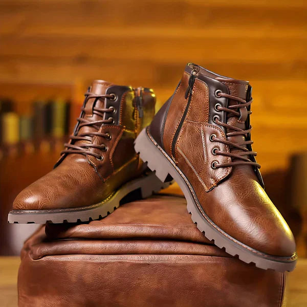 Jethro | Chaussures à lacets en cuir robuste