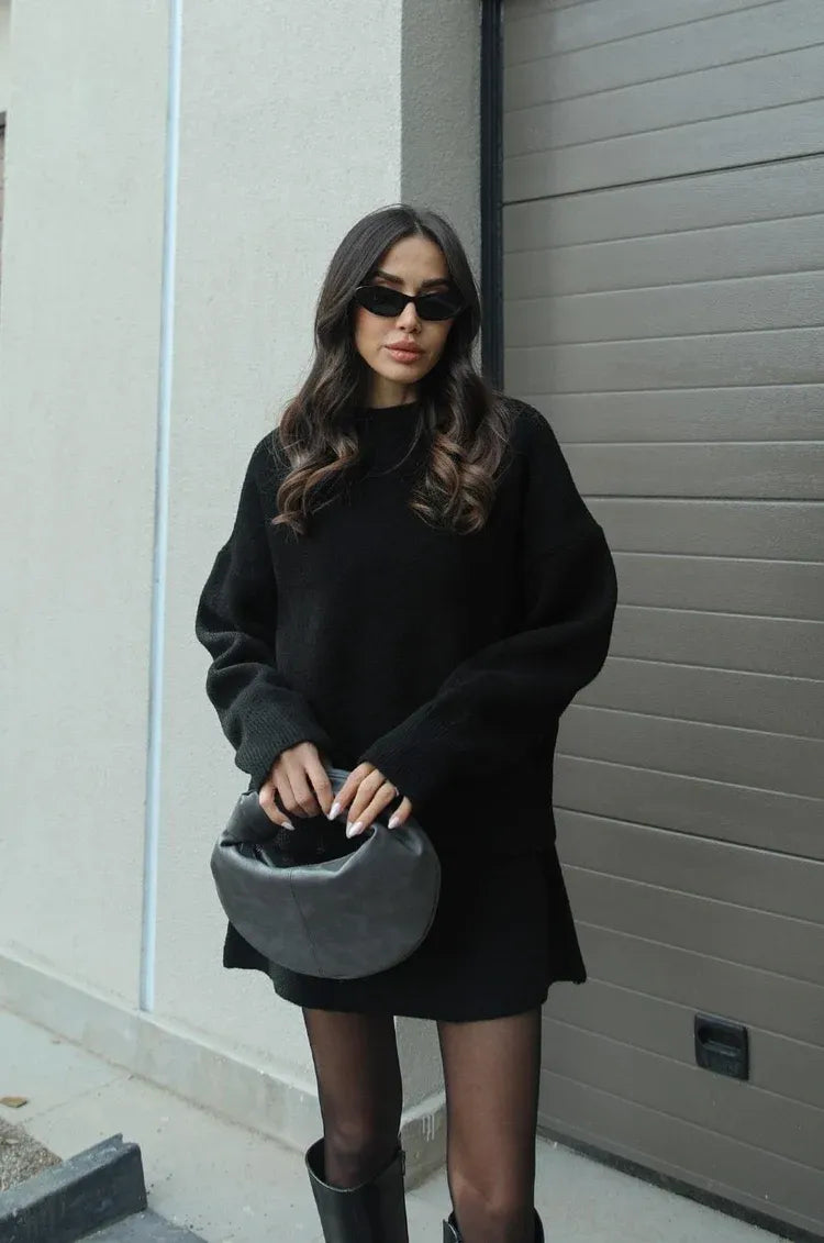 Helena - Ensemble Tricot (Haut + Jupe)