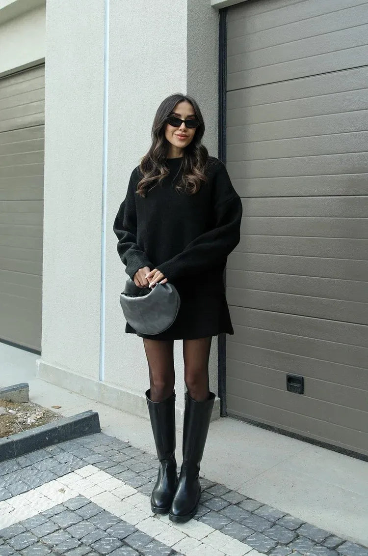 Helena - Ensemble Tricot (Haut + Jupe)