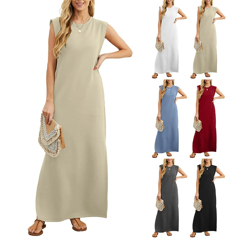 EMMA | Robe Longue Fluide Anti-Froissement